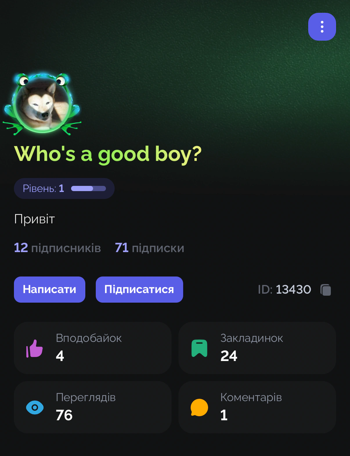 Оновили профілі. Пост для збирання багів :)